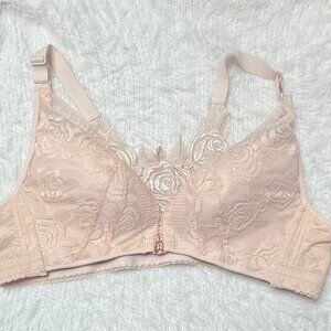 Bra lace rose back 46 light pink wireless